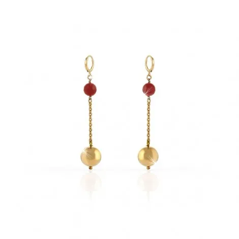 Orecchini Pendenti Unoaerre Bronzo Gold/Red EXO402/1