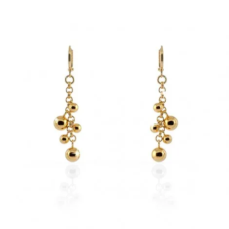 Orecchini Pendenti Unoaerre Bronzo Sfere Gold EXO409/1