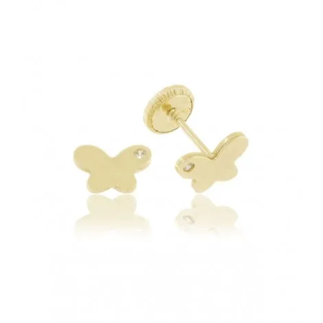 Orecchini Raggi Farfalla Oro Giallo 9kt Zirconi 9PN51963