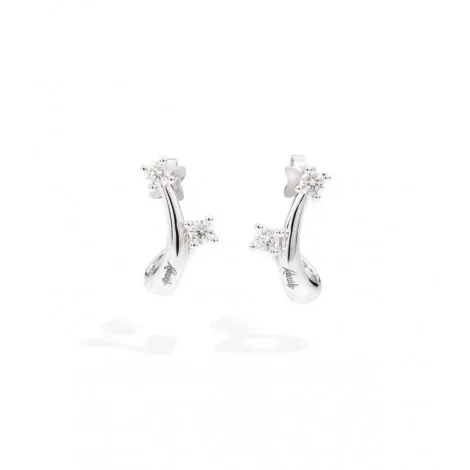 Orecchini ReCarlo Contrariè Eternity Oro Bianco 18 Kt Diamante 0,66 ct E SI  E02CO341/066