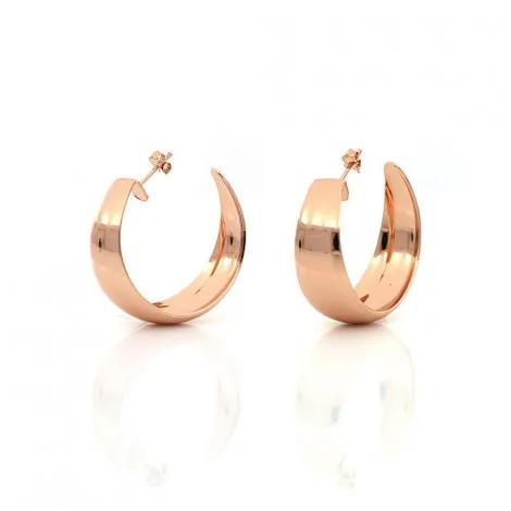 Orecchini Unoaerre Bronzo Rosato Cerchi Bombati EXO4248