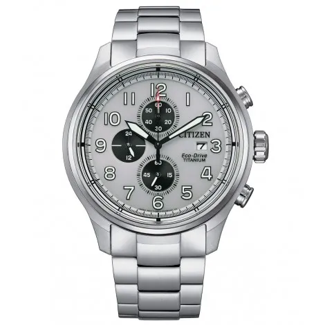 Orologio Citizen Crono SuperTitanio 0810 Silver Bianco CA0810-88A