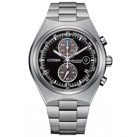 Orologio Citizen Crono SuperTitanio 7090 Silver Nero Marrone CA7090-87E