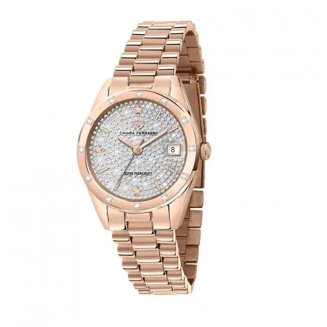Orologio Donna Chiara Ferragni Everyday 32 mm Gold Rose Acciaio Cristalli White R1953100513