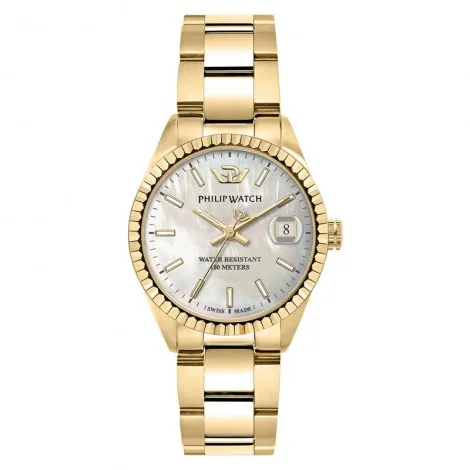 Orologio Donna Philip Watch Caribe 35mm Acciaio Dorato R8253597576