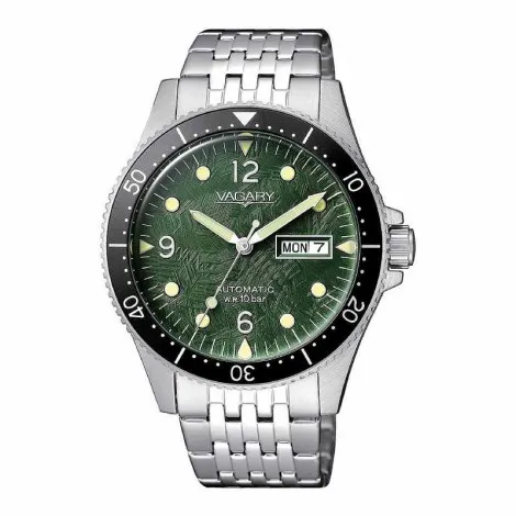 Orologio Meccanico Uomo Vagary By Citizen Gear Matic Verde IX3-319-41