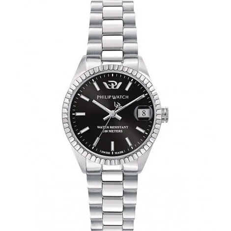 Orologio Philip Watch Caribe 31mm Donna Acciaio Nero R8253597589