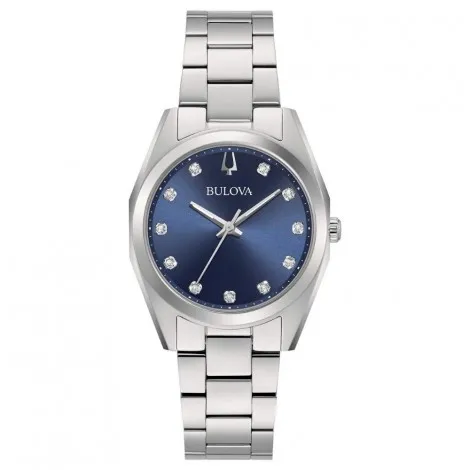 Orologio Solo Tempo Donna Bulova Surveyor Silver Blu 96P229