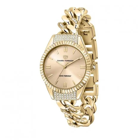 Orologio Chiara Ferragni Solo Tempo Donna Chain Capsule 34 mm Acciaio Gold R1953104501