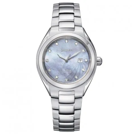 Orologio Solo Tempo Donna Citizen Lady Super Titanio Madreperla Azzurra EW2611-87N