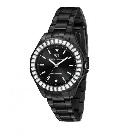 Orologio Chiara Ferragni Solo Tempo Donna Sport Baguette 36 mm Silver Acciaio Nero R1953101501