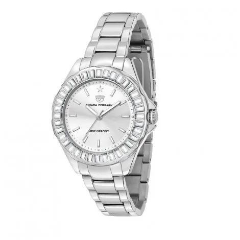 Orologio Chiara Ferragni Solo Tempo Donna Sport Baguette 36 mm Silver Acciaio R1953101504