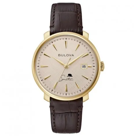 Orologio Uomo Bulova Collezione Frank Sinatra 40mm Marrone 97B200