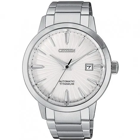 Orologio Uomo Citizen Meccanico Bianco NJ2180-89A