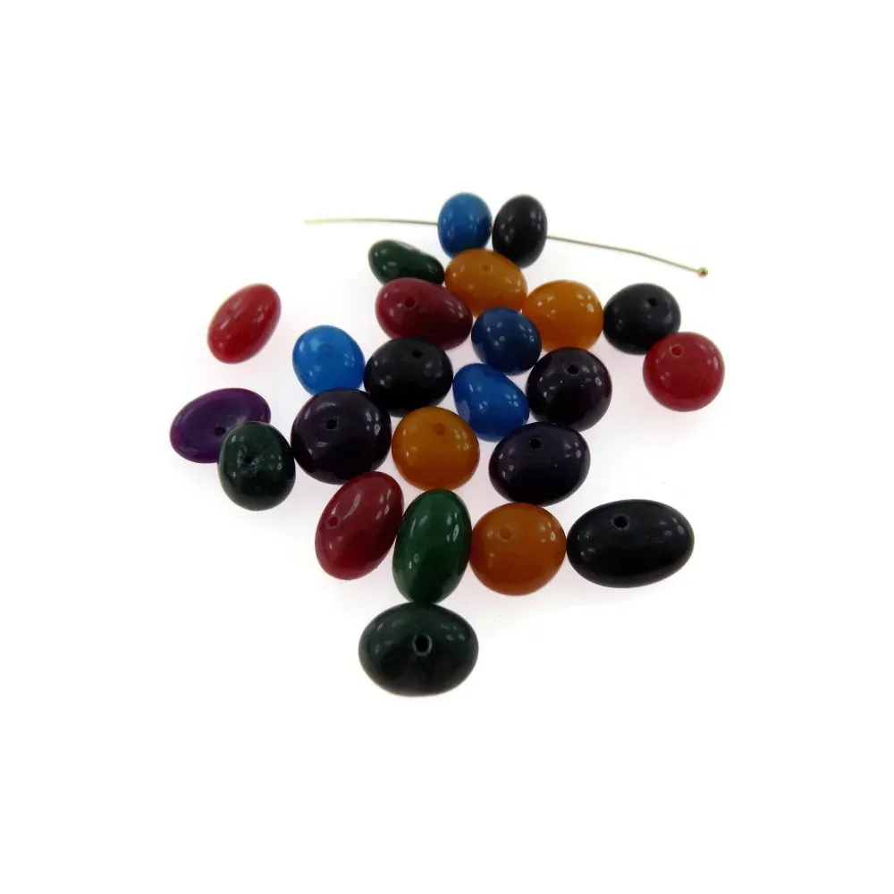 lotto di 24 pietre di agata vari colori e misure irregolari