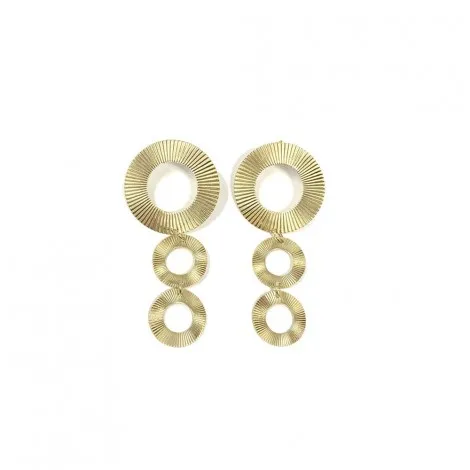 Raggi Orecchini Cerchi Pendenti Donna Argento 925 Dorato