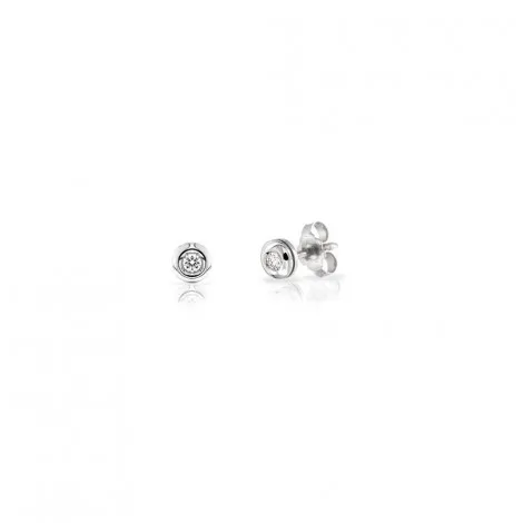 Raggi Orecchini Donna Punto Luce Cipollino Diamante 0,12ct F VS