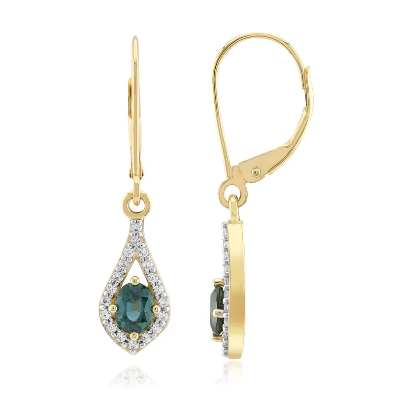 Orecchini in oro con Biashara-Zaffiro