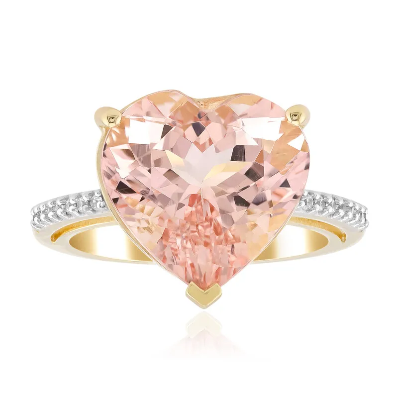 Anello in oro con MORGANITE MARROPINO