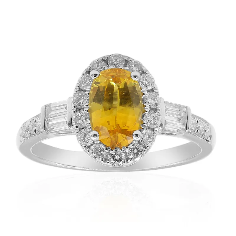 Anello in oro con Zaffiro Giallo (CIRARI)