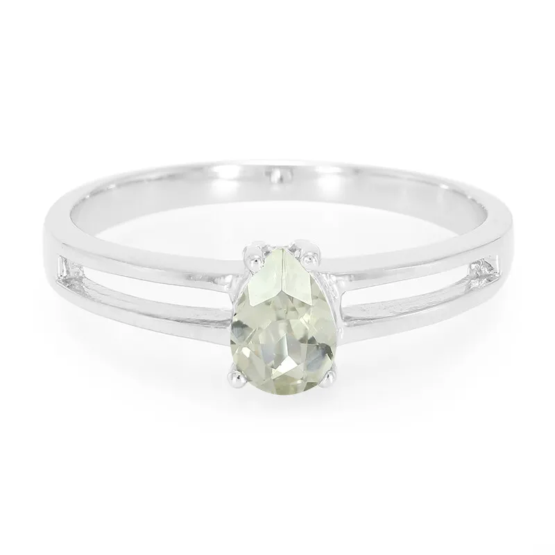 Anello in argento con Tormalina Menta