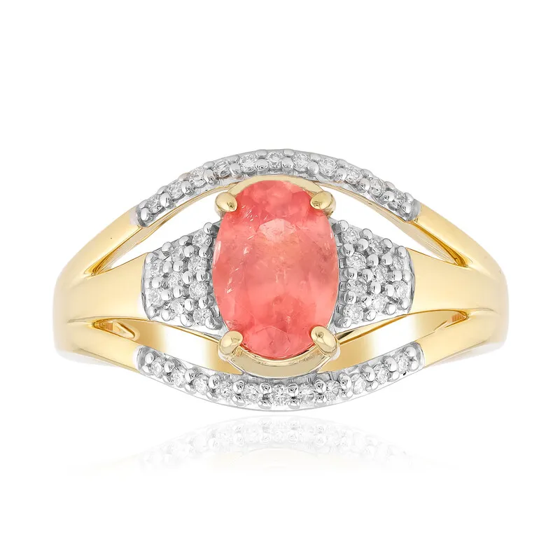 Anello in oro con Rodocrosite Sweet Home