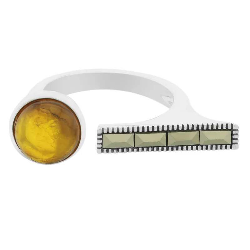 Anello in argento con Ambra (TPC)