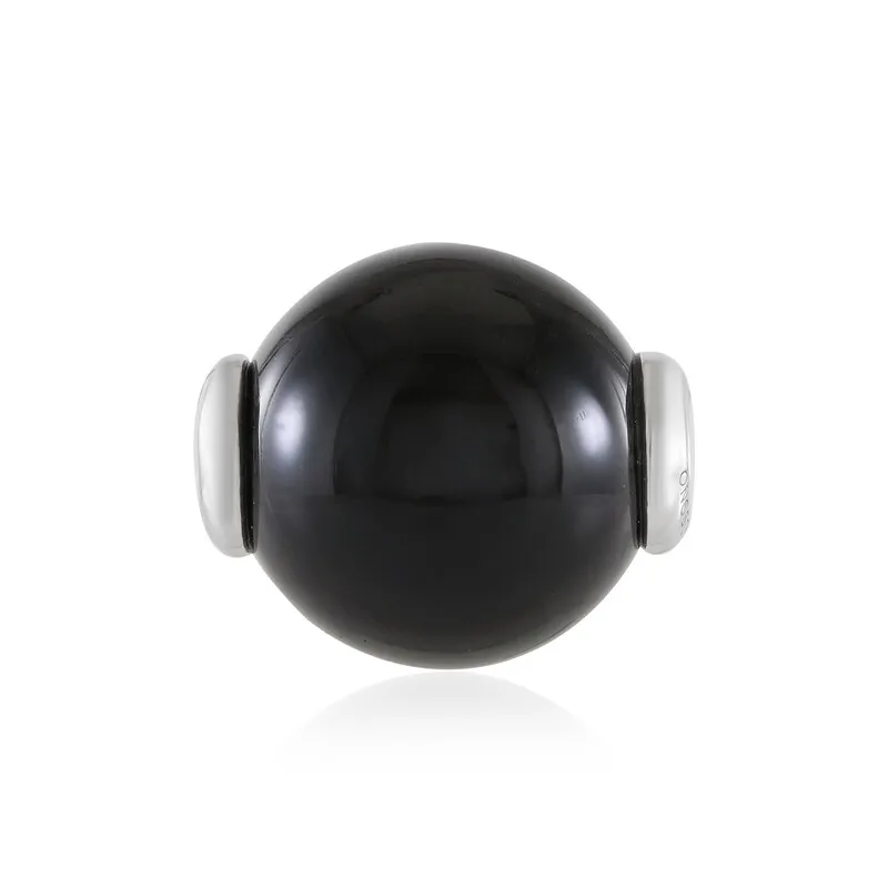 Ciondolo in argento con Agata Nera