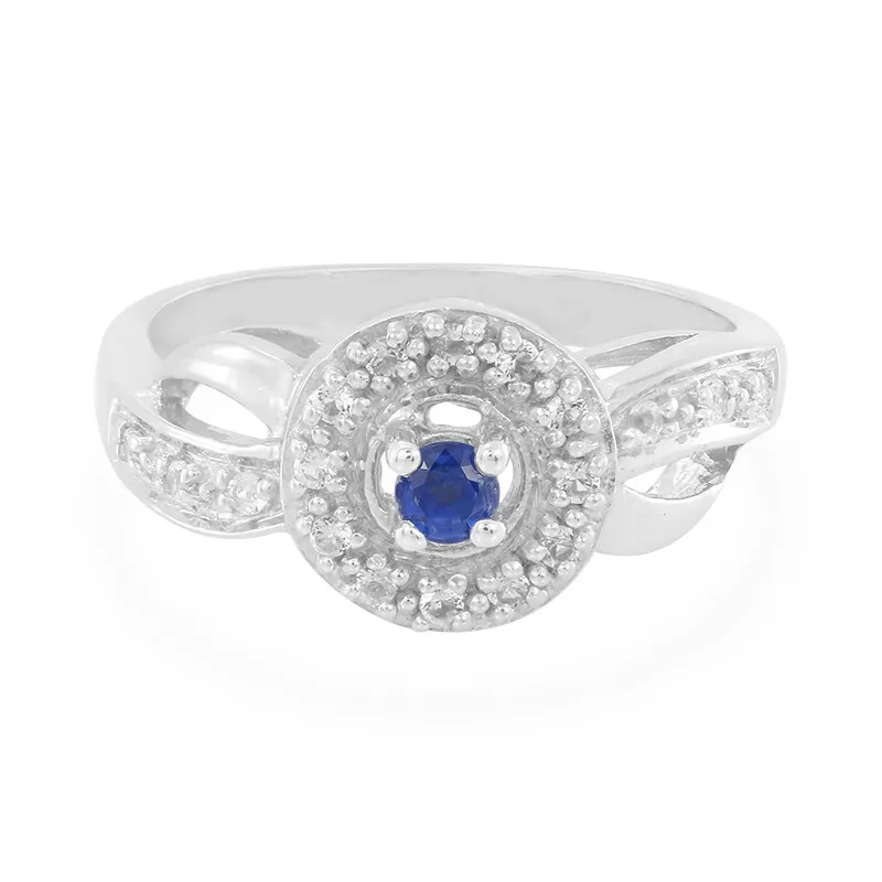 Anello in argento con Cianite Tibetana