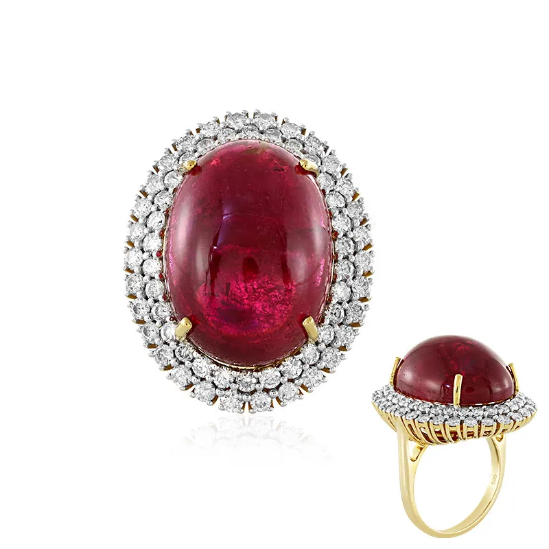 Anello in oro con Rubellite (AMAYANI)