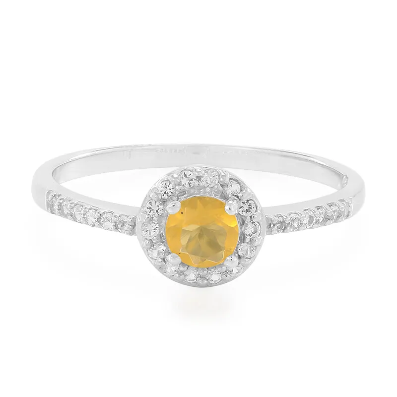 Anello in argento con Opale di Fuoco