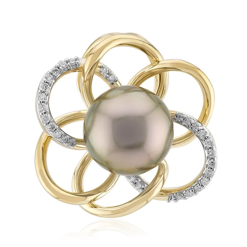 Ciondolo in oro con Perla Tahitiana (Michelle Albala)