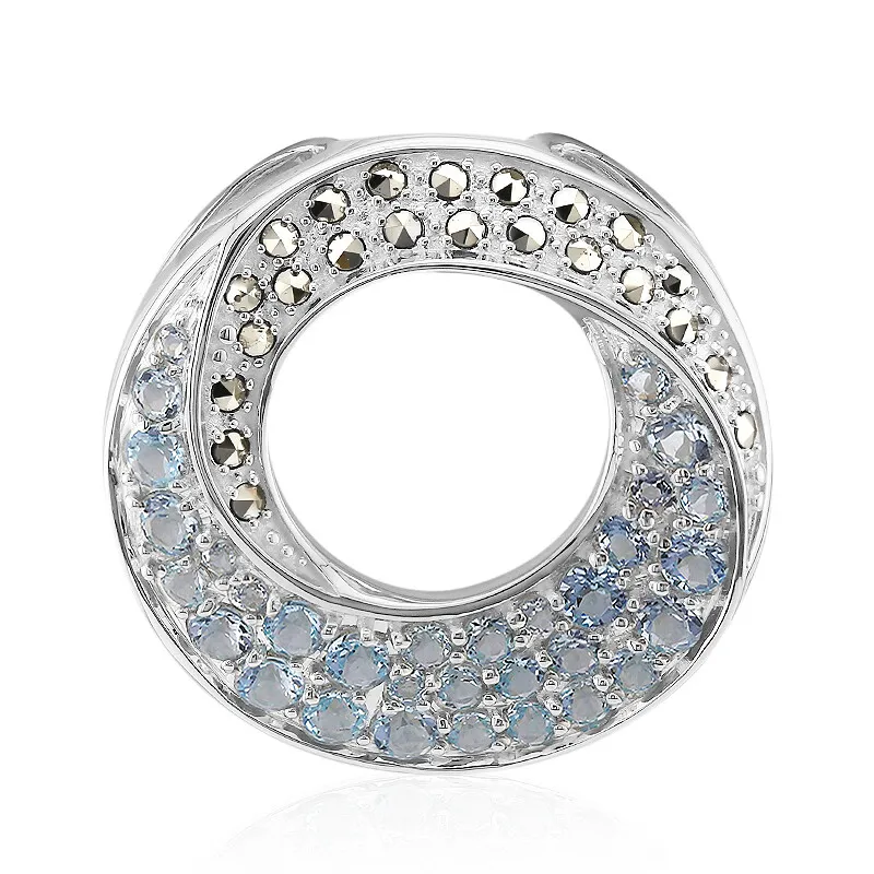 Ciondolo in argento con Topazio Blu Cielo (Annette classic)