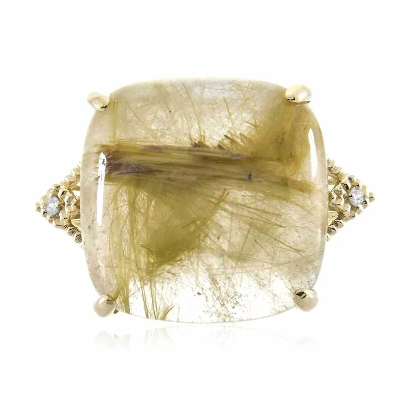 Anello in oro con Quarzo Rutilato (CIRARI)