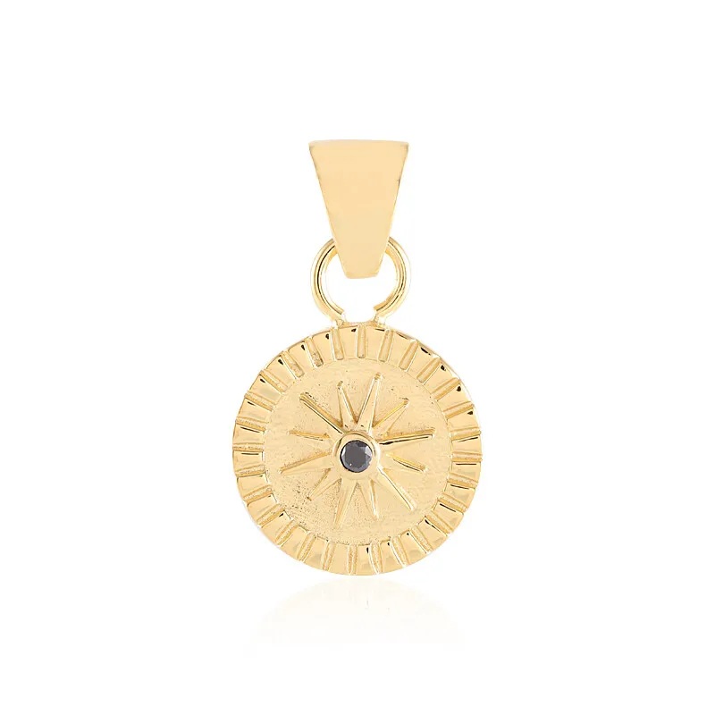 Ciondolo in ottone con Diamante Nero (Juwelo Style)