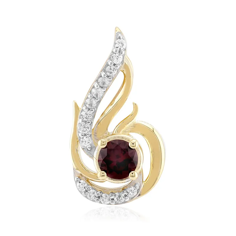 Ciondolo in oro con Rubino Songea