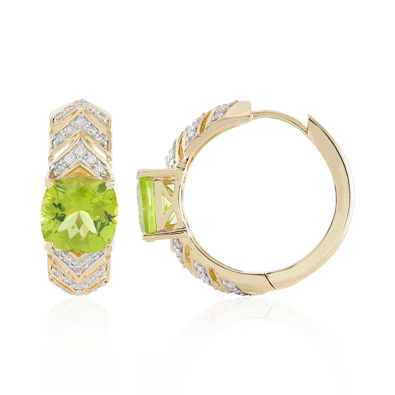 Orecchini in oro con Peridoto (SUHANA)