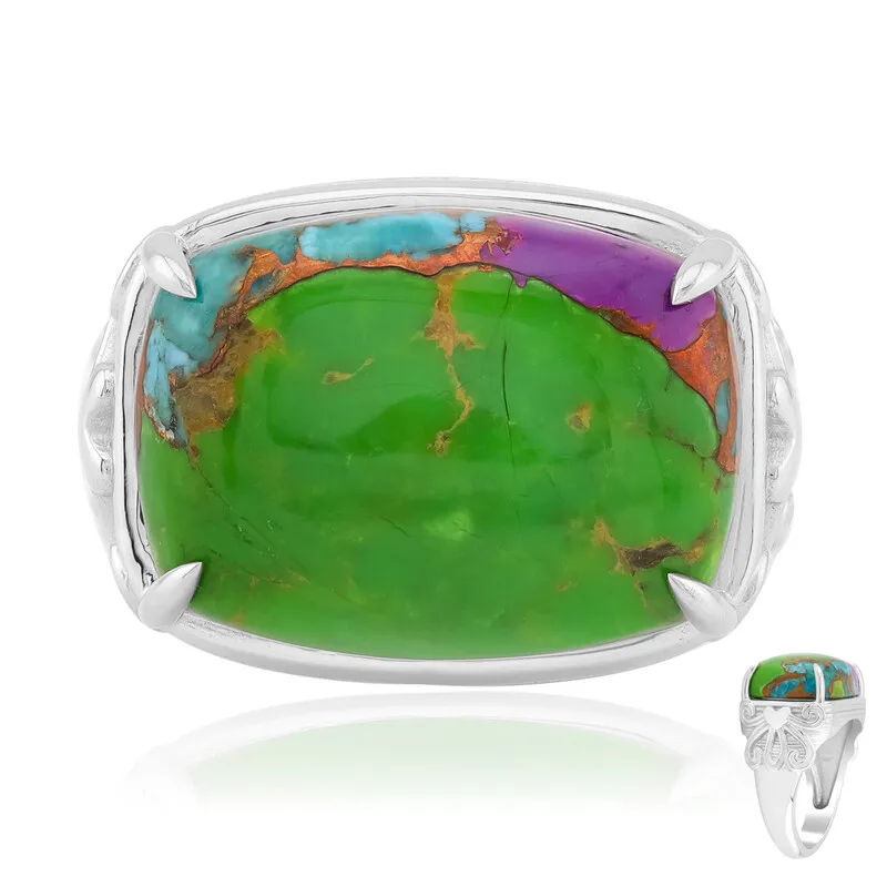Anello in argento con Turchese Mohave