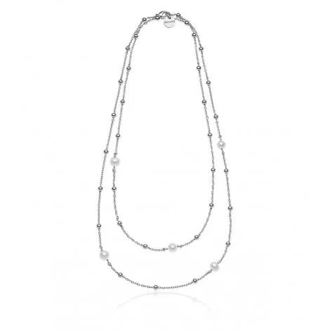 Unoaerre Fashion Jewellery Bronzo Collana Lunga Donna Perle Naturali