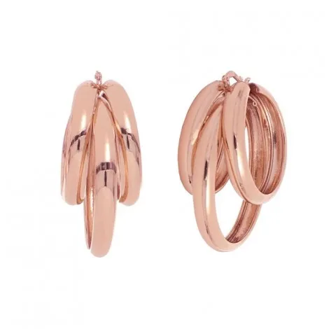 Unoaerre Fashion Jewellery Bronzo Dorato Rosa Lucido Orecchini Donna